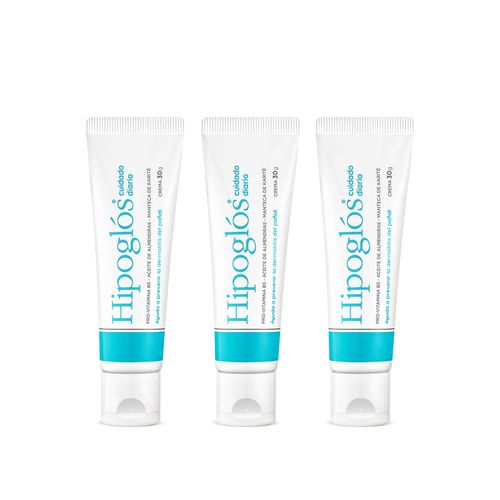 Combo Crema Hipoglos Cuidado Diario 30gr 3 unidades