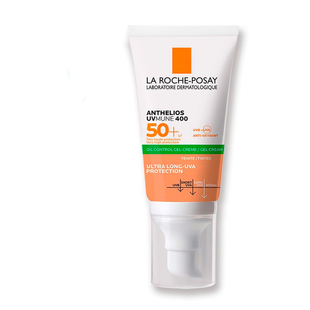 Protector Solar Facial La Roche Posay Anthelios Gel Crema Toque Seco Color 50ml Lrp Anthelios F50 Gel Ts Cc 50Ml
