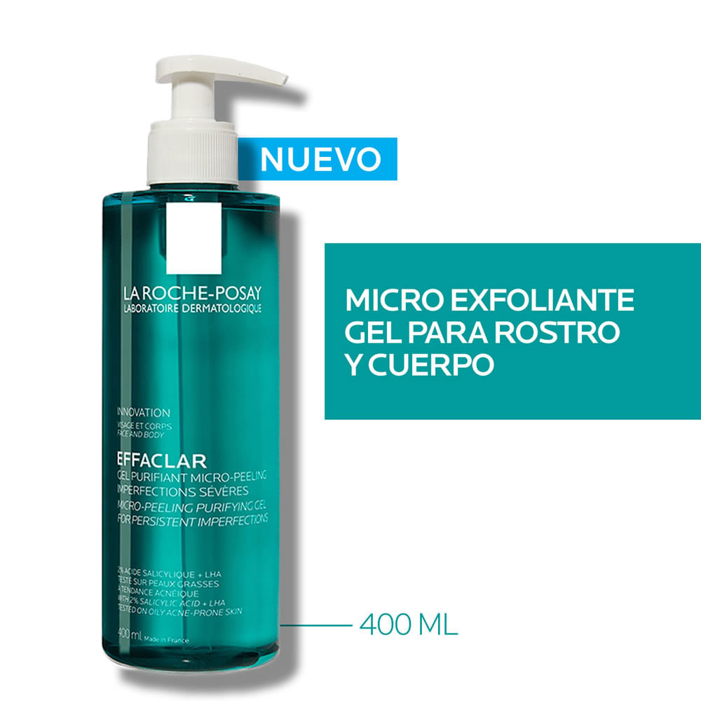 Gel La Roche Posay Effaclar Micro Exfoliante 400ml Lrp Gel Effac Mic Exfol 400Ml