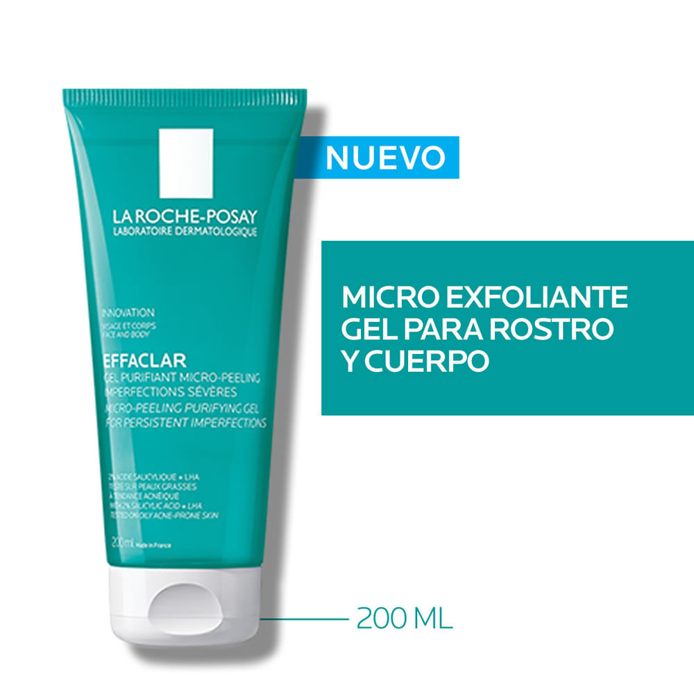 Gel La Roche Posay Effaclar Micro Exfoliante 200ml Lrp Gel Effac Mic Exfol 200Ml