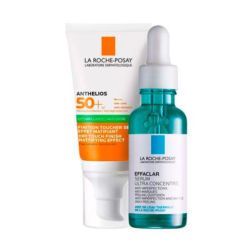 Combo La Roche Posay Anthelios Gel Crema Toque Seco Fps50 y Effaclar Serum 30ml
