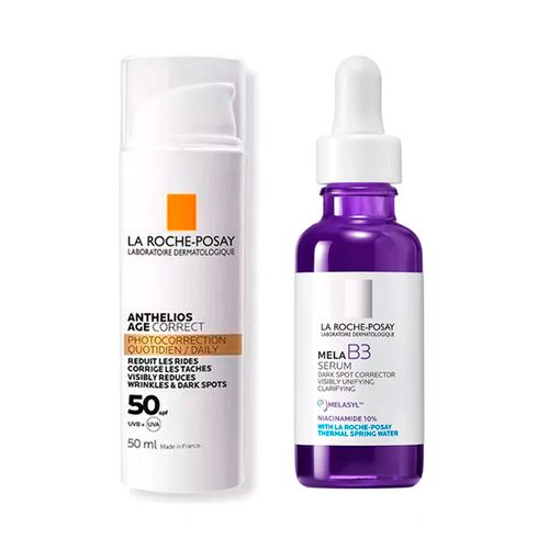 Combo La Roche Posay Serum Mela B3 y Anthelios Age Correct