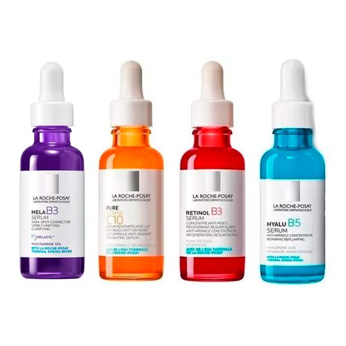 Combo La Roche Posay Moleculas Hyalu B5, Mela B3 y Retinol B3