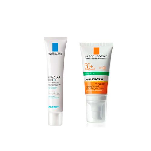 Combo La Roche Posay Effaclar DUO+ y Anthelios Gel Crema Toque Seco Fps50