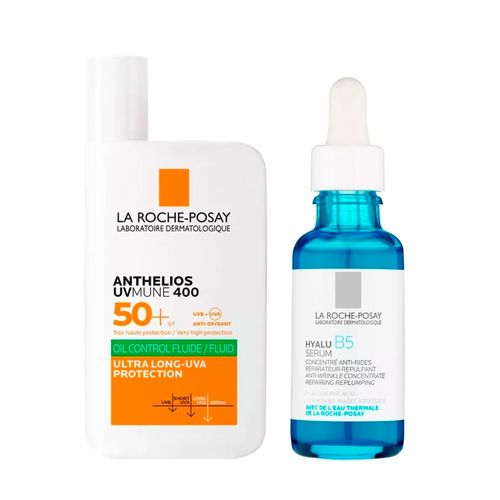 Combo La Roche Posay Hyalu B5 Serum y Anthelios UV Mune 400 Oil Control