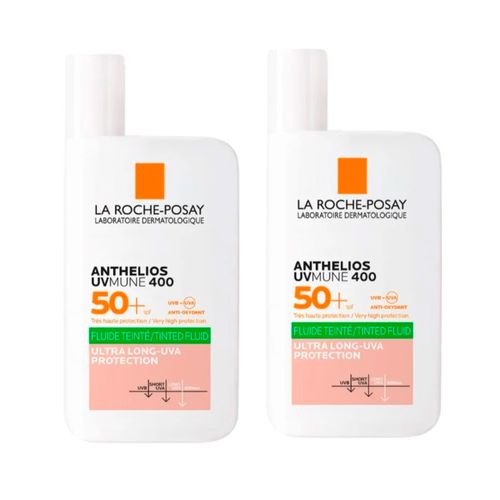 Combo La Roche Posay Protector Solar Anthelios UV Mune 400 Oil Control Color 2 unidades