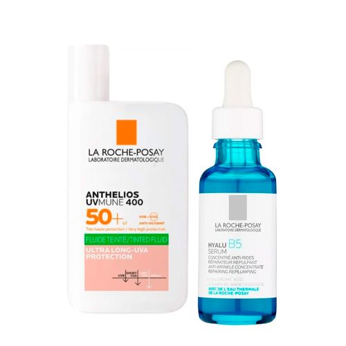 Combo La Roche Posay Hyalu B5 Serum y Anthelios UV Mune 400 Oil Control Color
