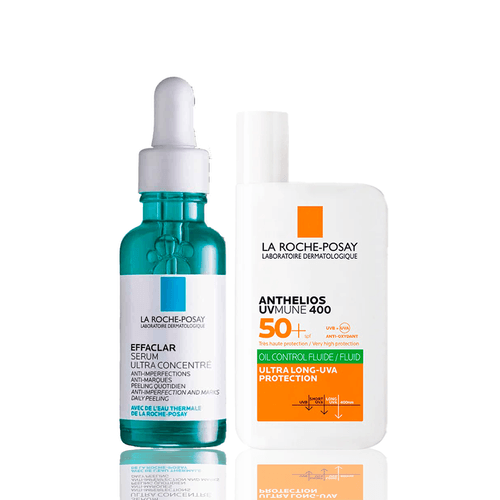 Combo La Roche Posay Effaclar Serum 30ml y Anthelios UV Mune 400 Oil Control