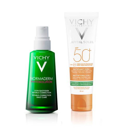 Combo Vichy Concentrado Normaderm 50ml y Protector Solar Soleil Matificante