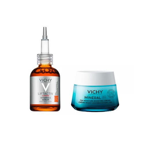 Combo Vichy Serum Liftactiv Vitamina C y Mineral 89 Crema Sin Perfume