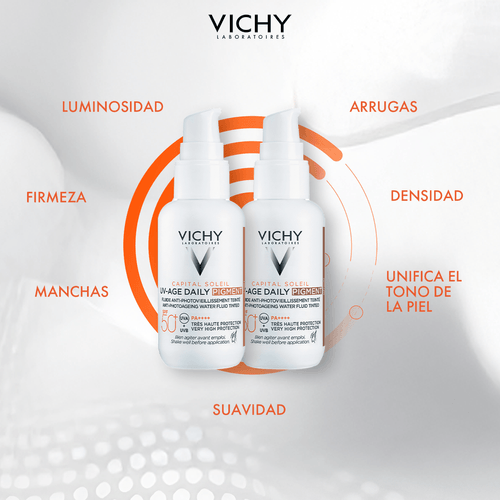 Protector Solar Facial Vichy Idea Soleil UV Daily Pigment Tono Medio 40ml