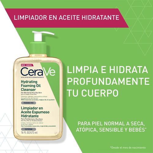 Limpiador Aceite Espumoso Cerave 473ml