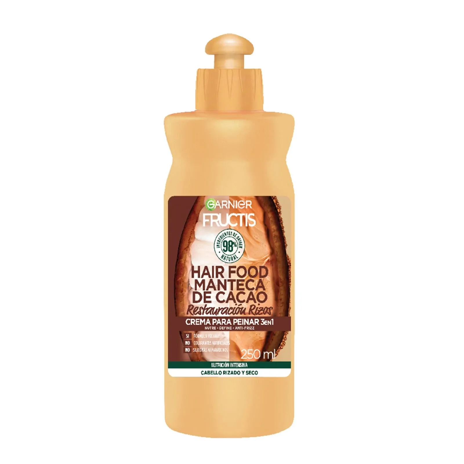 Crema Capilar Fructis Hair Food Cacao 250ml Garnier Cacao Cr 250Ml