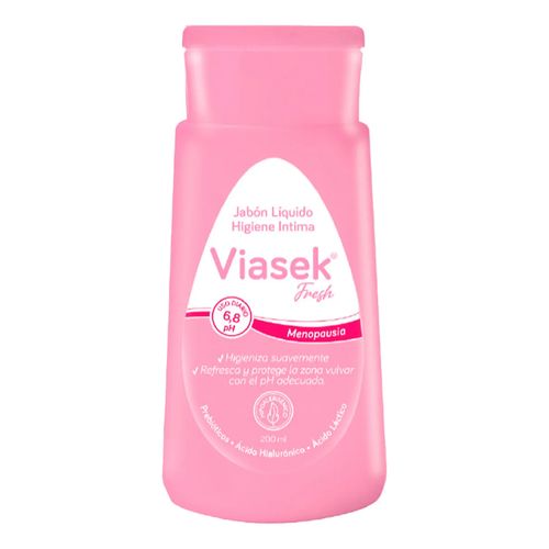 Jabon Liquido Viasek Fresh Ph 6.8 200ml