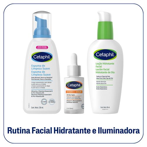 Combo Cetaphil Facial Hidratante e Iluminador 3 unidades