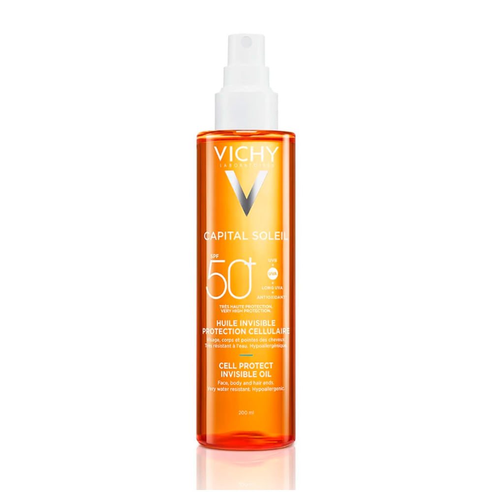 Aceite Solar Corporal Vichy Capital Soleil Cell Protect FPS50 200ml Vichy Ideal Sol Sp Oil Fps50 200m