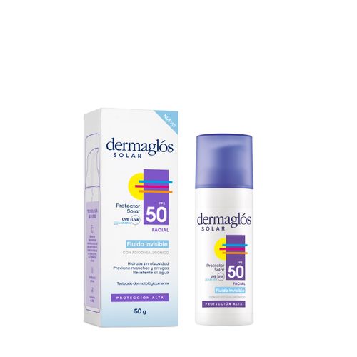 Protector Solar Facial Dermaglos Fluido Fps50 50ml