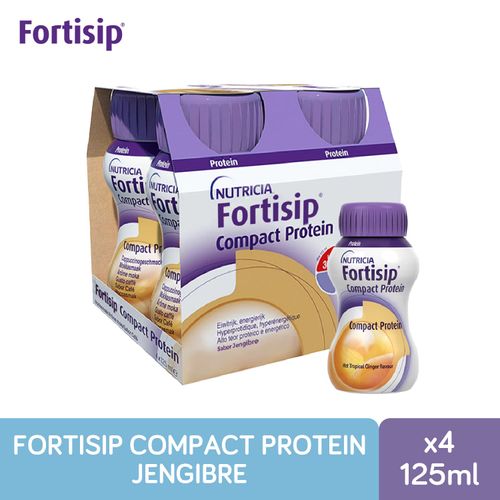 Suplemento Nutricional Fortisip Compact Ginger 4x125ml