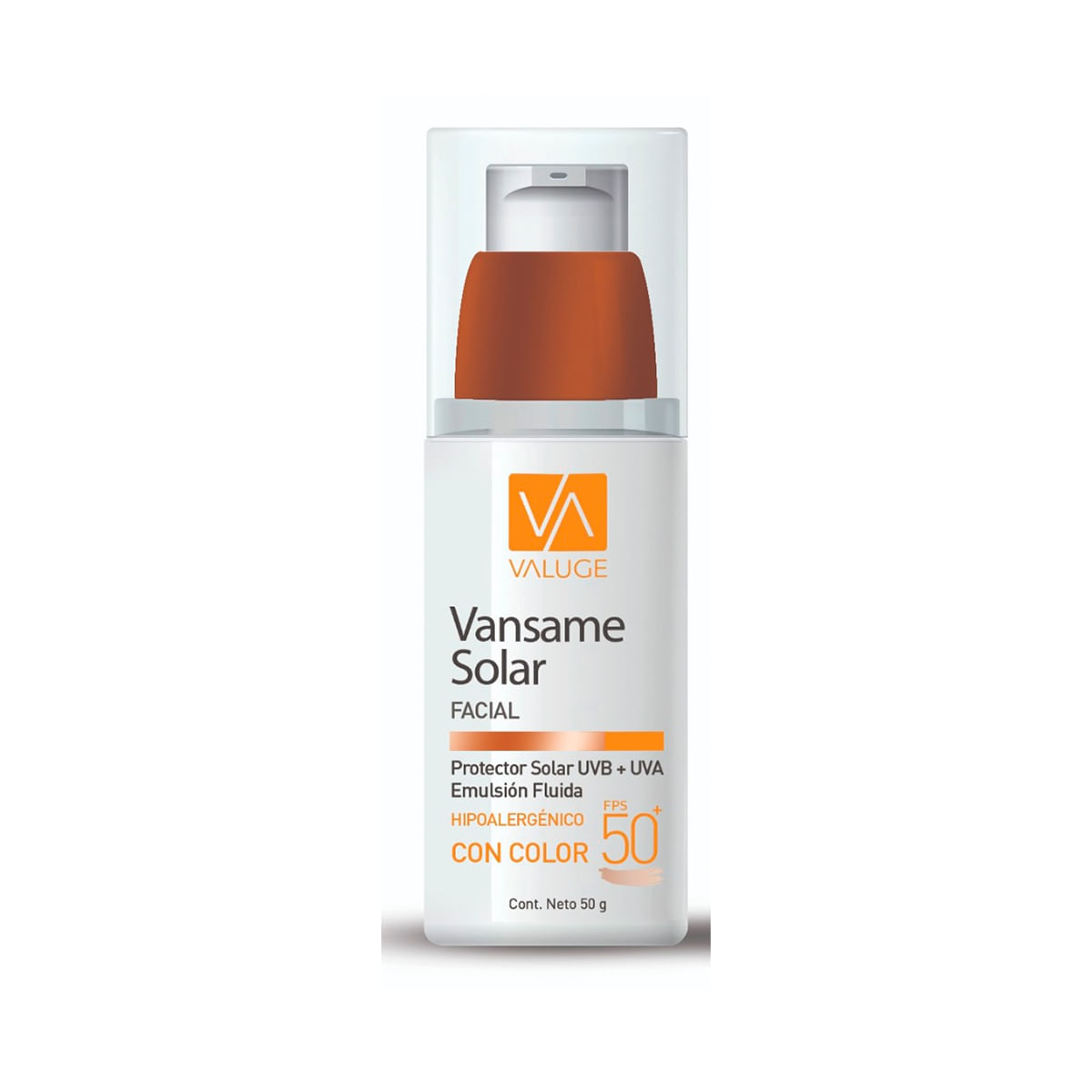 Emulsion Solar Facial Vansame Color Fps 50 50gr Vansame Solar Facial Fps50 Cc