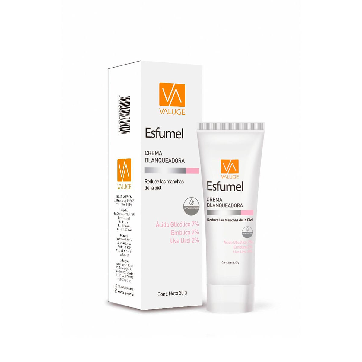 Crema Blanqueadora Esfumel 20gr Esfumel Crema Blanq 20Gr