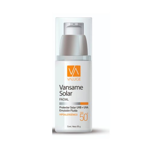 Emulsion Solar Facial Vansame Fps 50 50gr