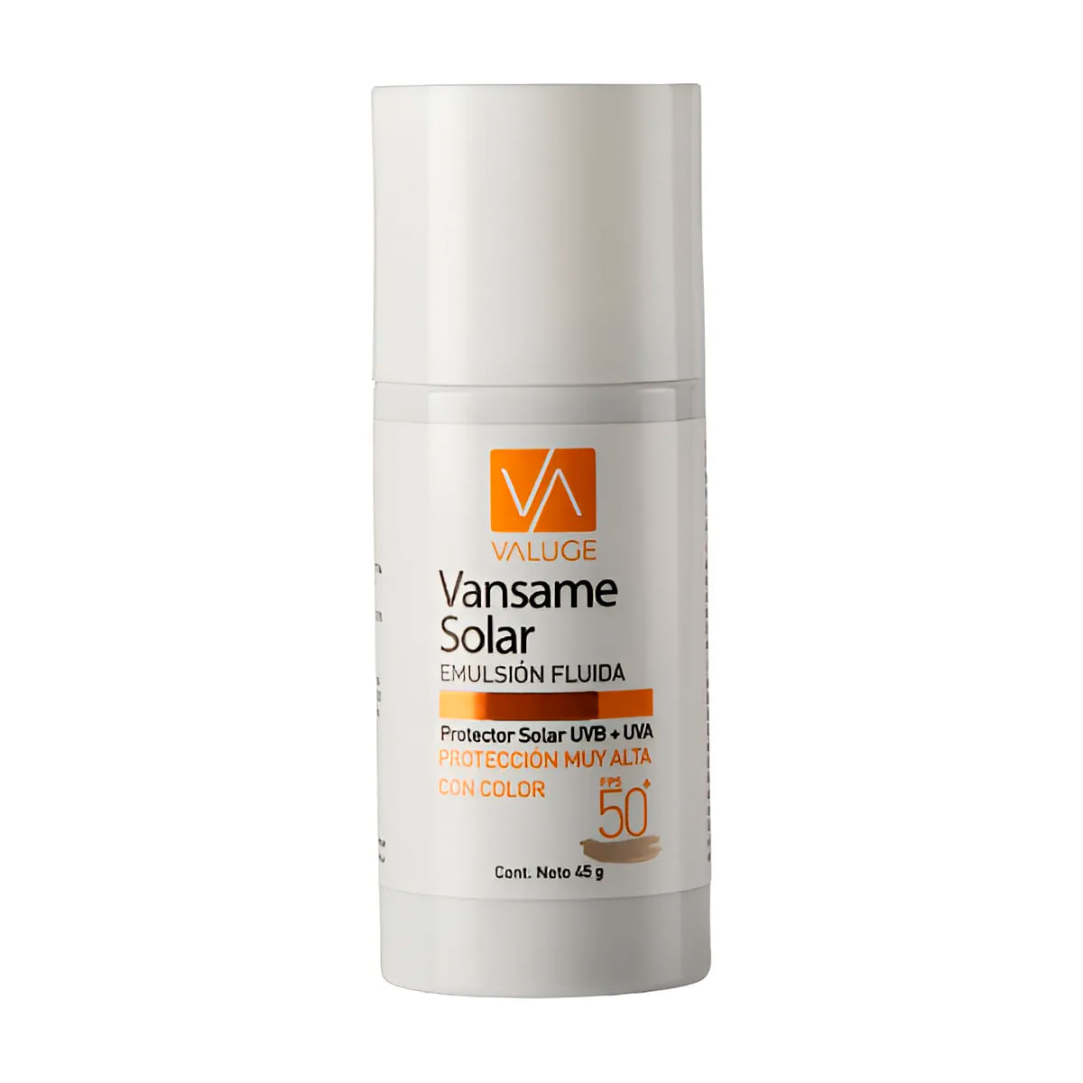 Emulsion Fluida Solar Facial Vansame Color Fps 50 45 Gr Vansame Solar Fluida Color Fps50