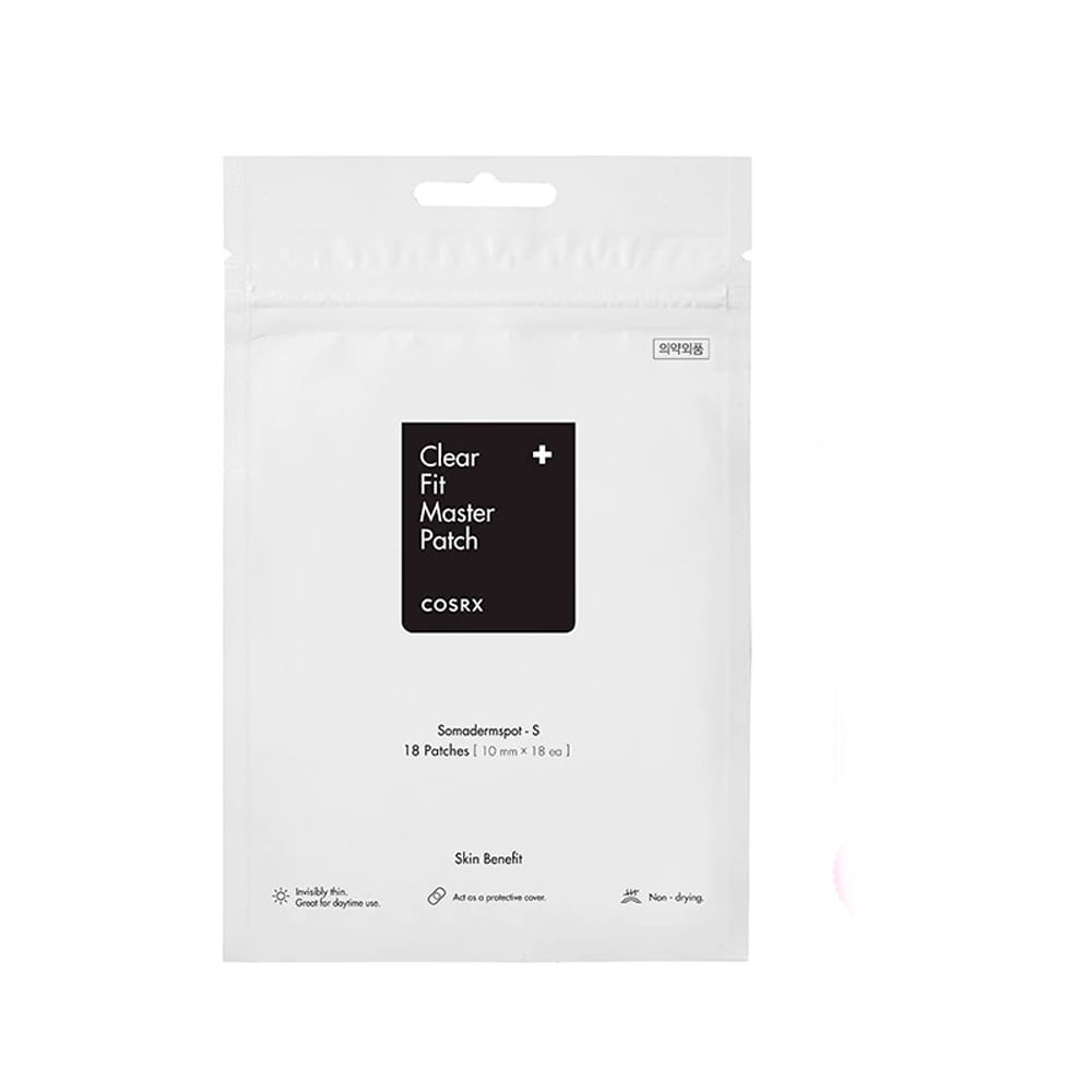 Parches Para Granos Acne Cosrx Master Patch Clear Fit x18 Cosrx Master Patch Clear Fit