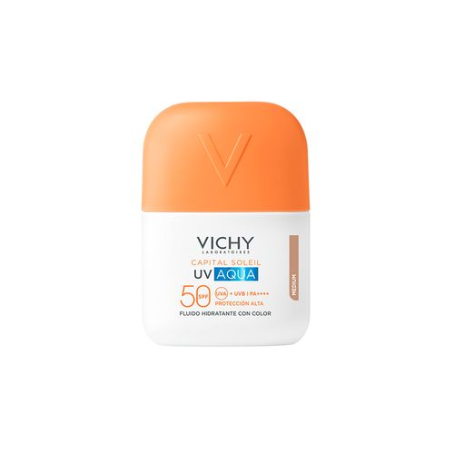 Protector Solar Facial Vichy UV Aqua Fluido Fps50 Tono Medio 50ml