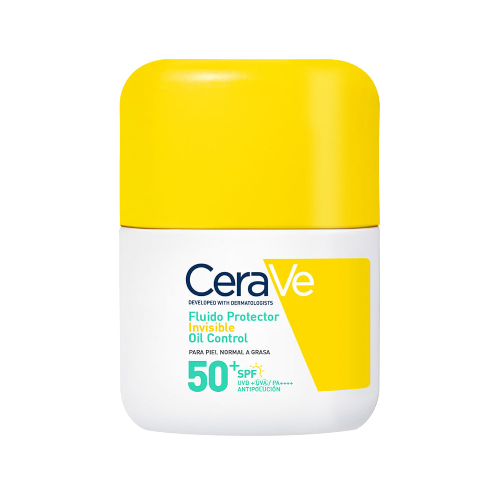 Protector Solar Facial Cerave Fluido Invisible F50 Oil Control 50ml Cerave Fl Prot Inv F50 Oil Contr