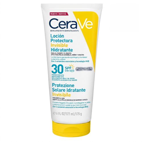 Protector Solar Corporal Cerave Fluido Invisible Fps30 175ml