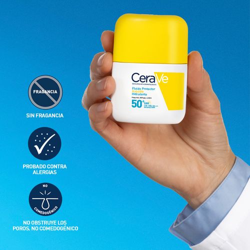 Protector Solar Facial Cerave Fluido Protector Invisible Fps50 50ml