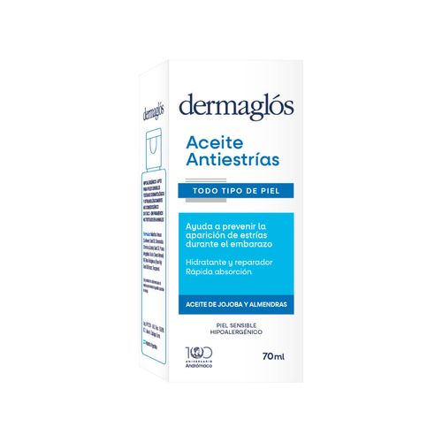 Aceite Antiestrías Dermaglos Todo Tipo de Piel 70 ml
