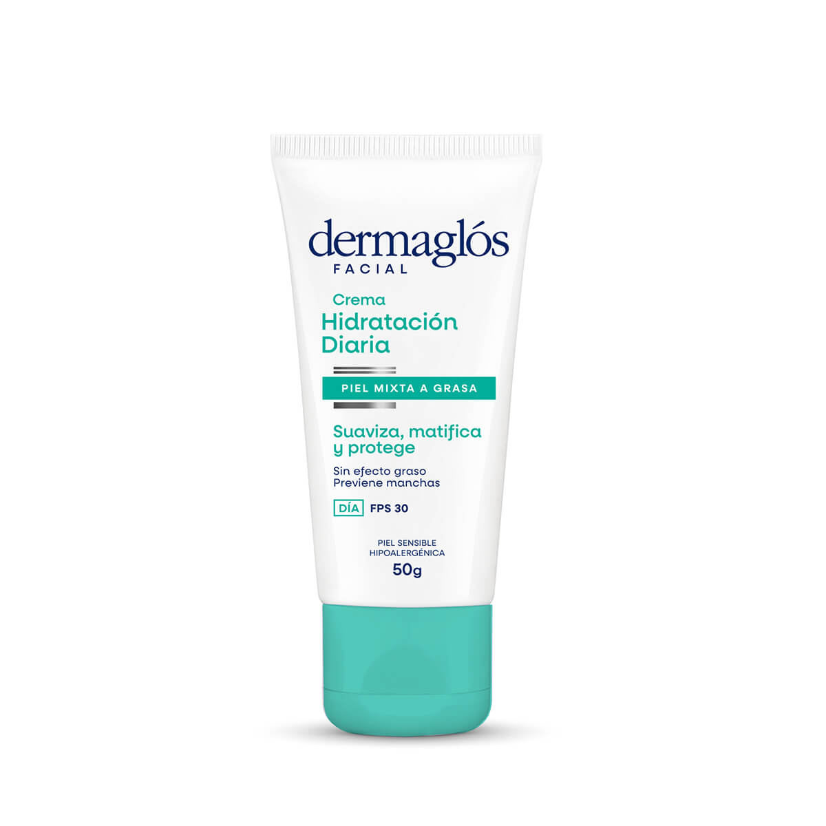 Crema Facial Matificante Dermaglós Piel Mixta a Grasa FP30 50g DERMAGLOS CR DIAR P MIXTA FP30